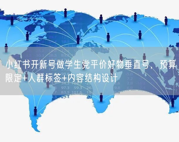 小红书开新号做学生党平价好物垂直号，预算限定+人群标签+内容结构设计